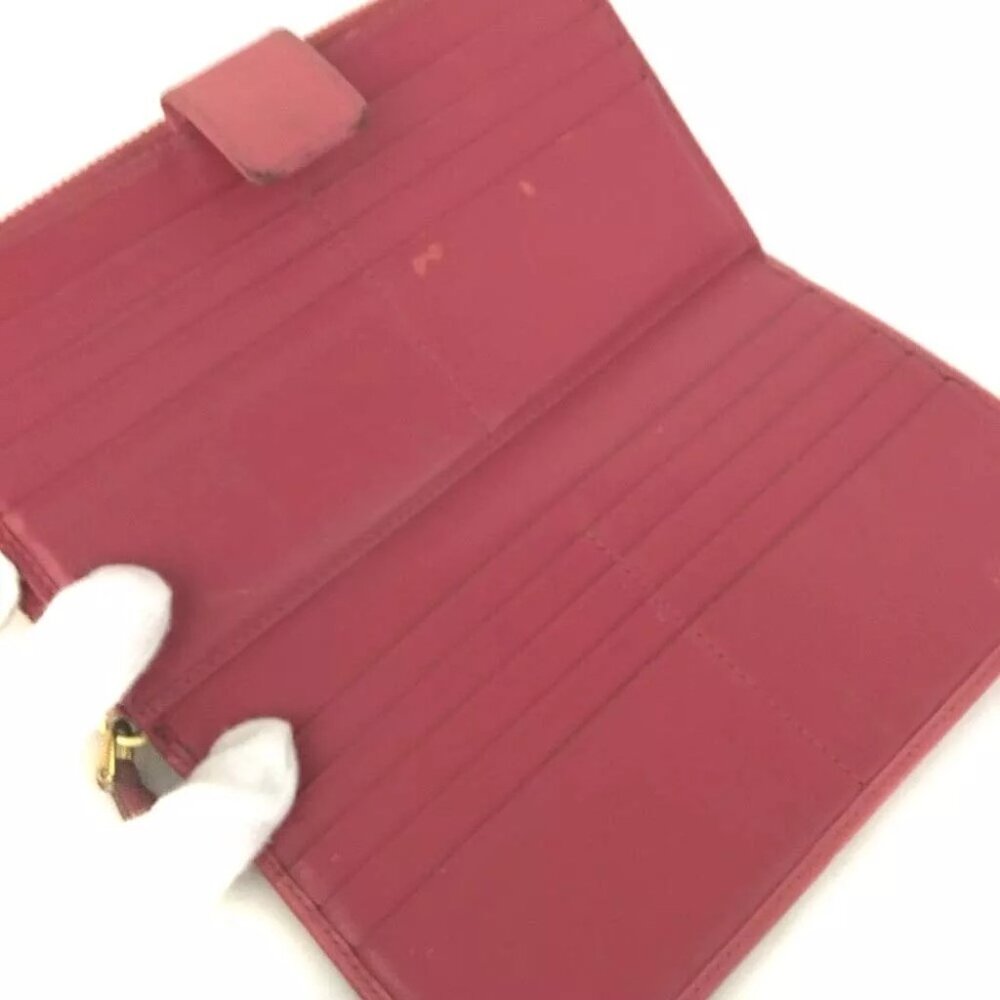094200BH (L2) Prada Wallet Long Pink Leather - Picture 7 of 9